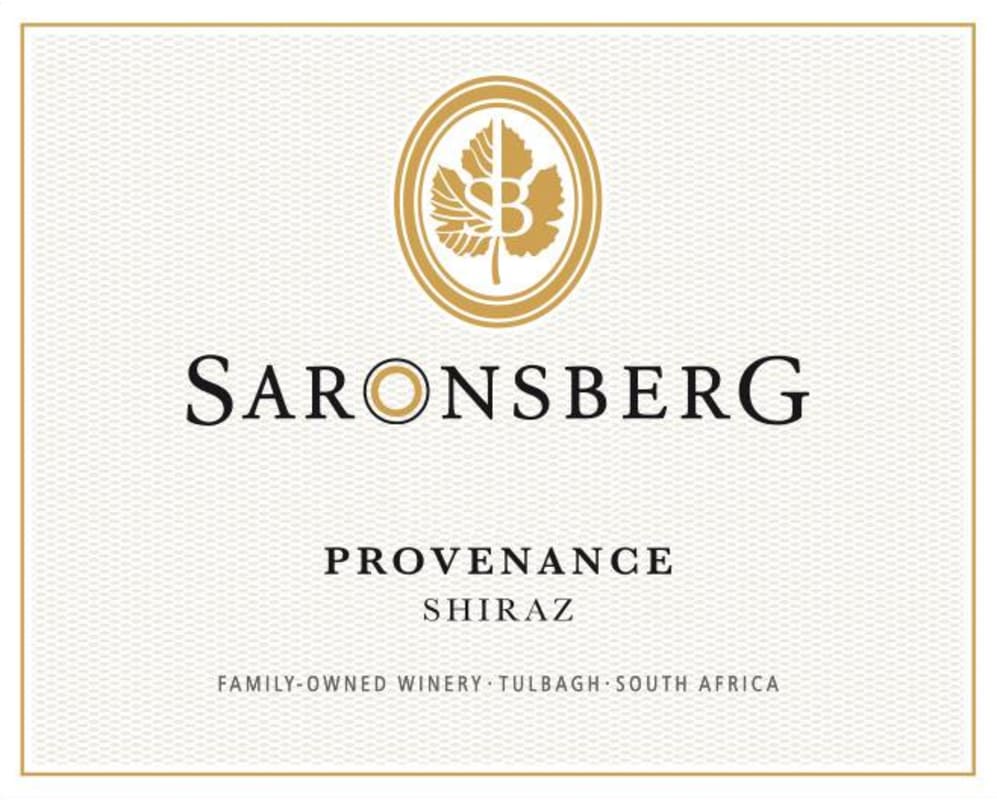 Saronsberg Provenance Shiraz 2014 Front Label