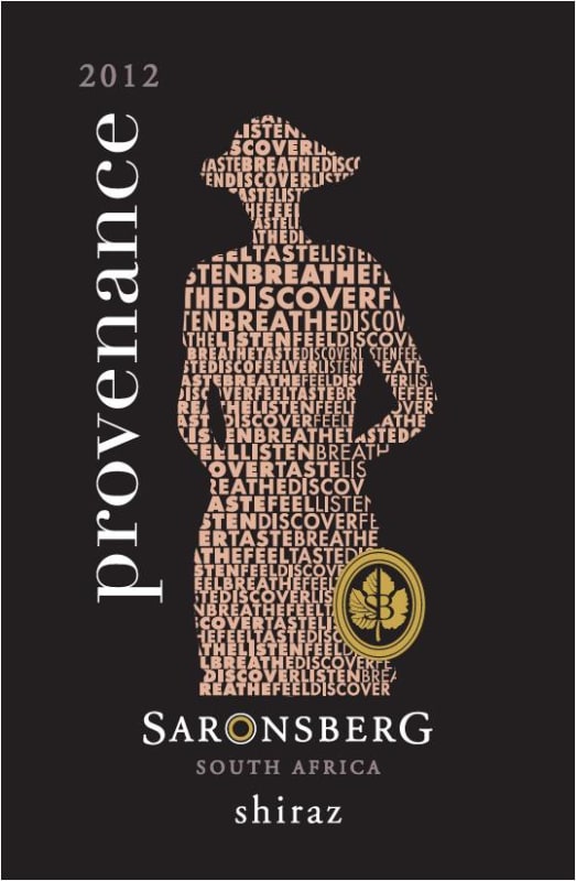 Saronsberg Provenance Shiraz 2012 Front Label