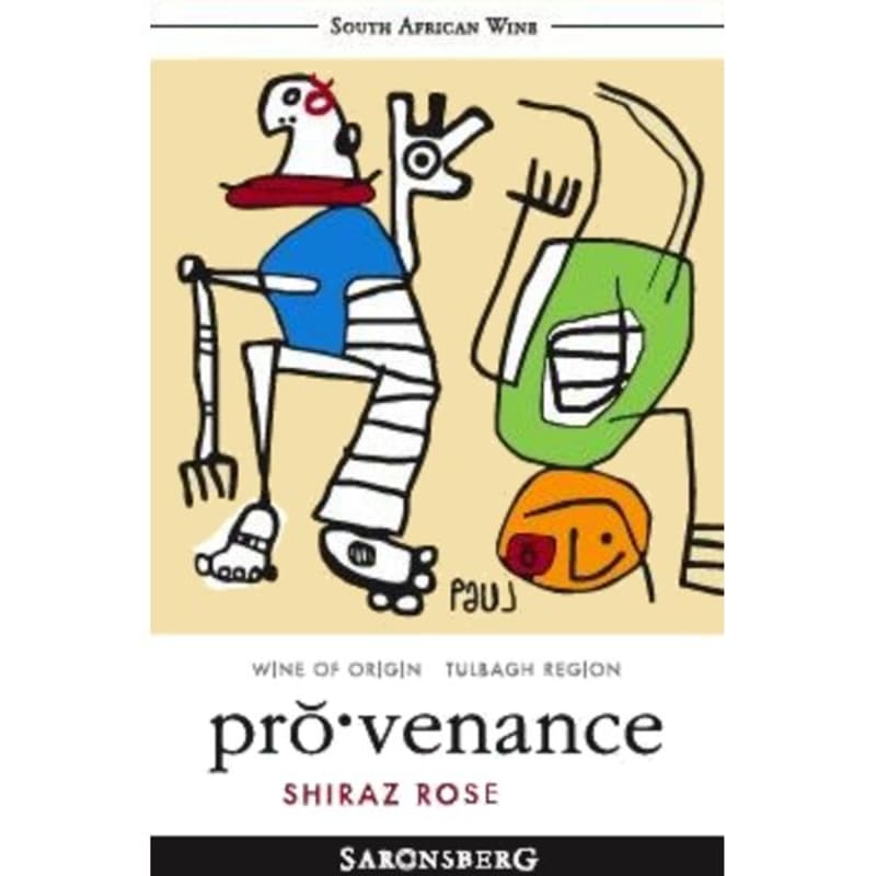 Saronsberg Provenance Shiraz Rose 2009 Front Label