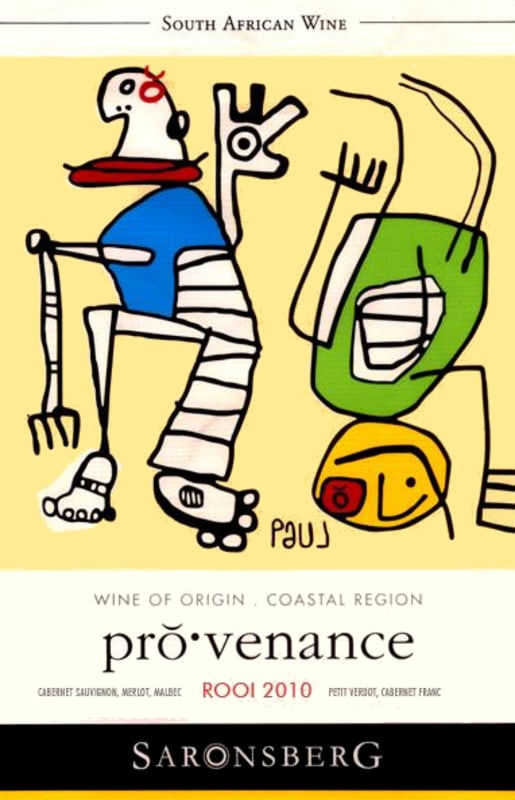 Saronsberg Provenance Rooi 2010 Front Label