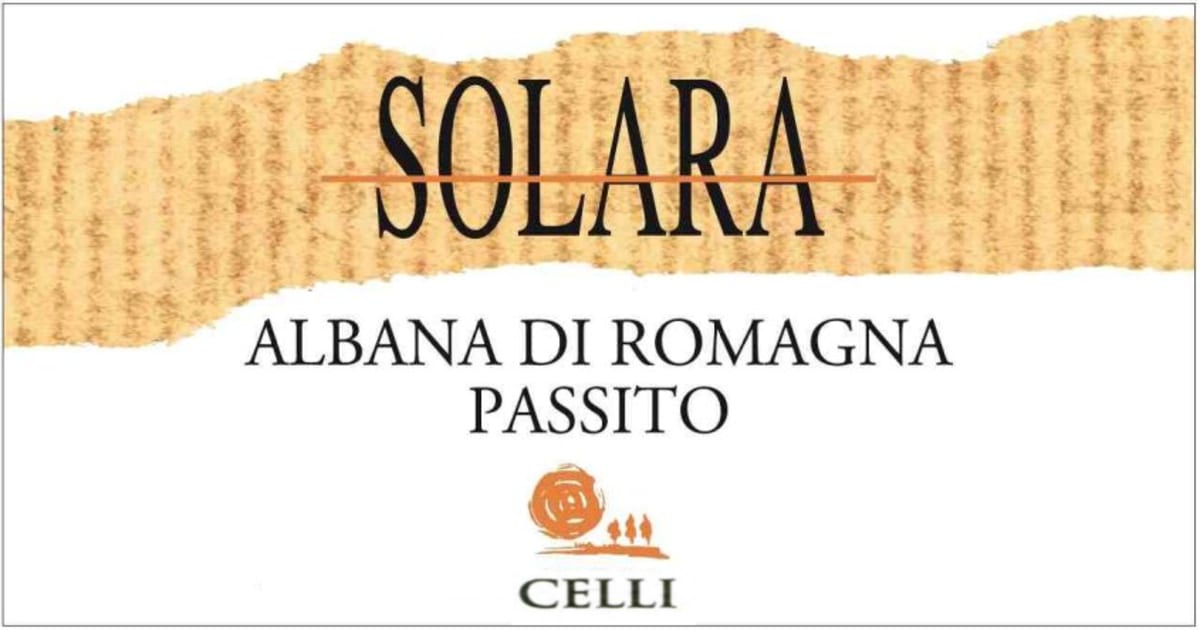Celli Albana di Romagna Solara Passito 2014 Front Label