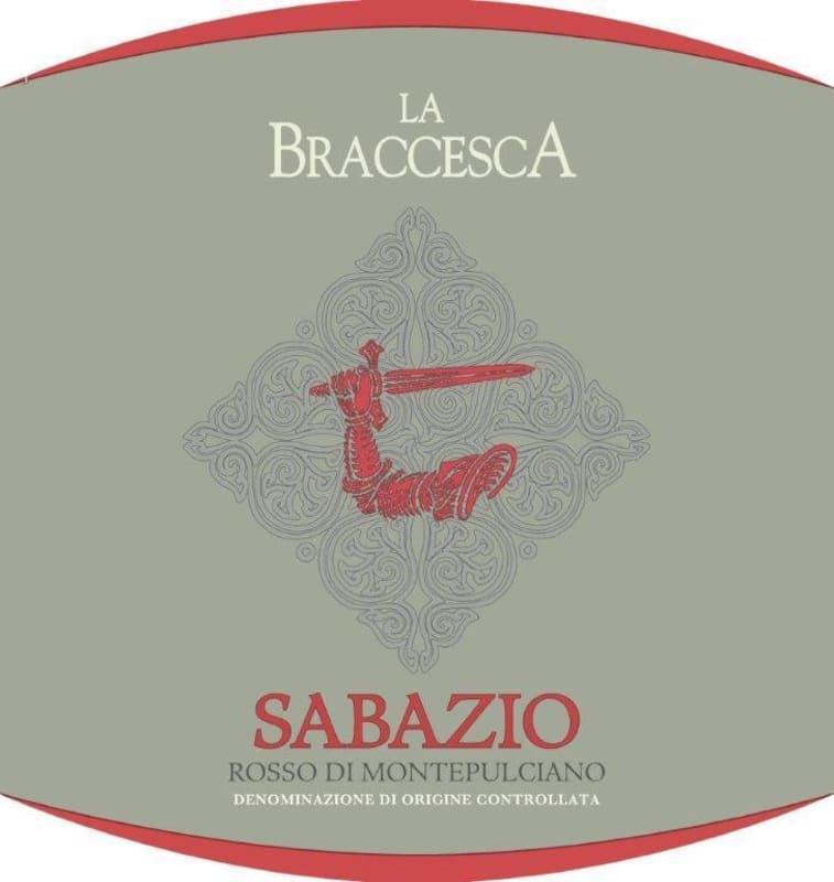 La Braccesca Sabazio Rosso di Montepulciano 2013 Front Label