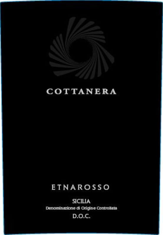 Cottanera Etna Rosso 2012 Front Label