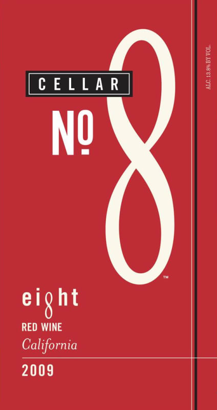 Cellar No. 8 Eight Red Blend 2009 Front Label