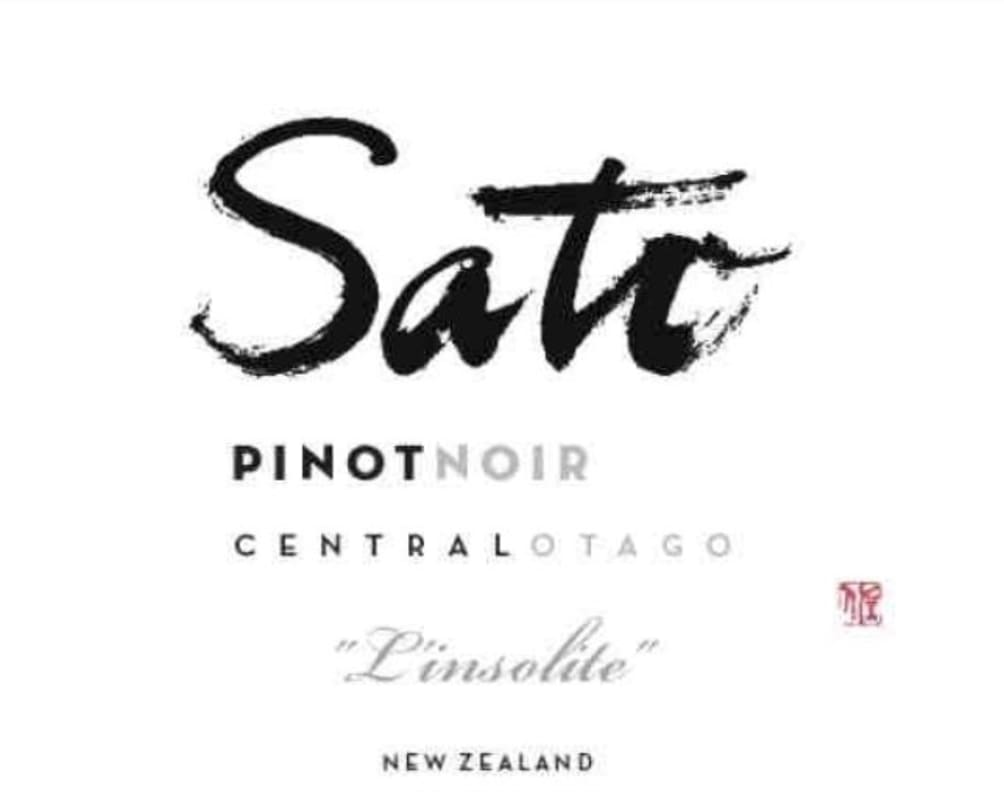 Sato Wines L'Insolite Pinot Noir 2014 Front Label
