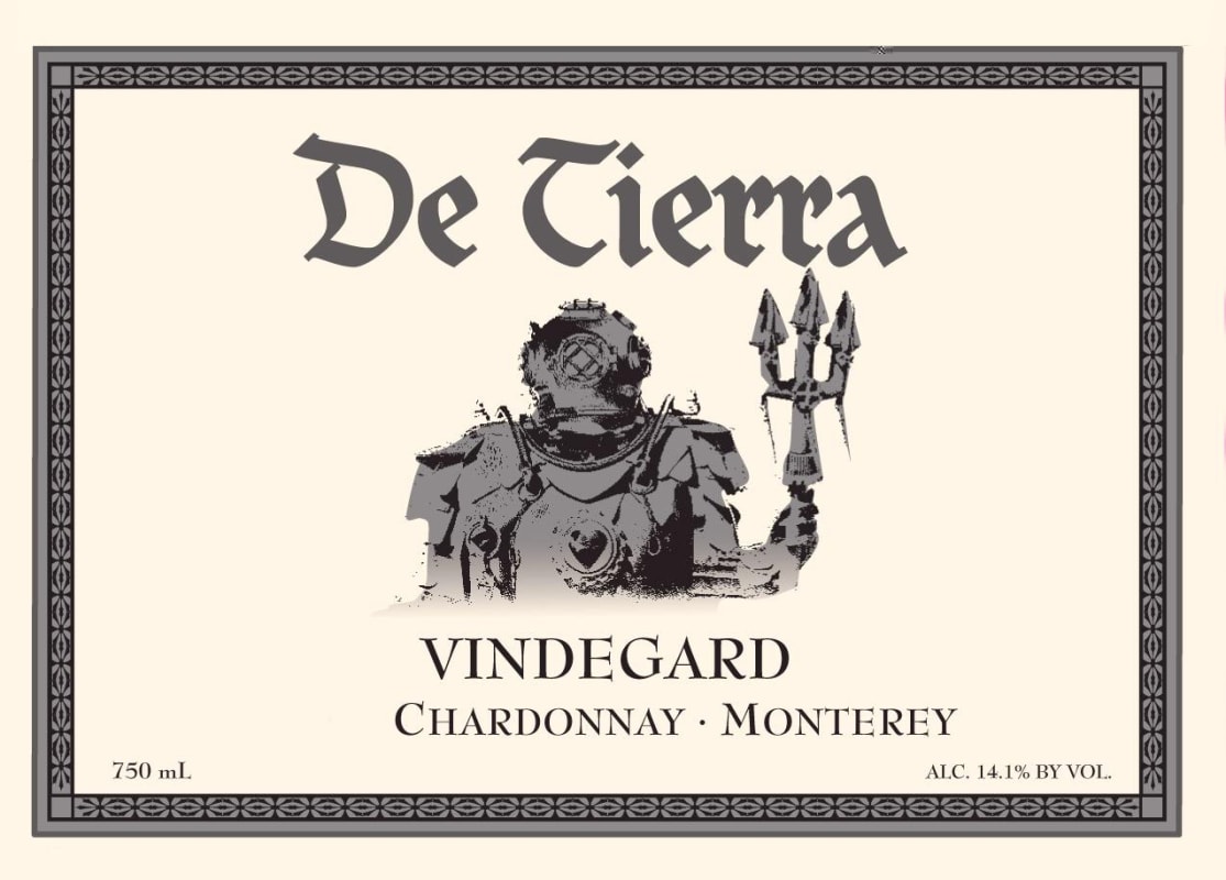 De Tierra Vineyard Vindegard Chardonnay 2013 Front Label