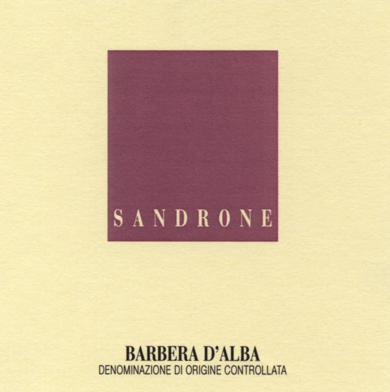 Sandrone Barbera d'Alba 2008 Front Label