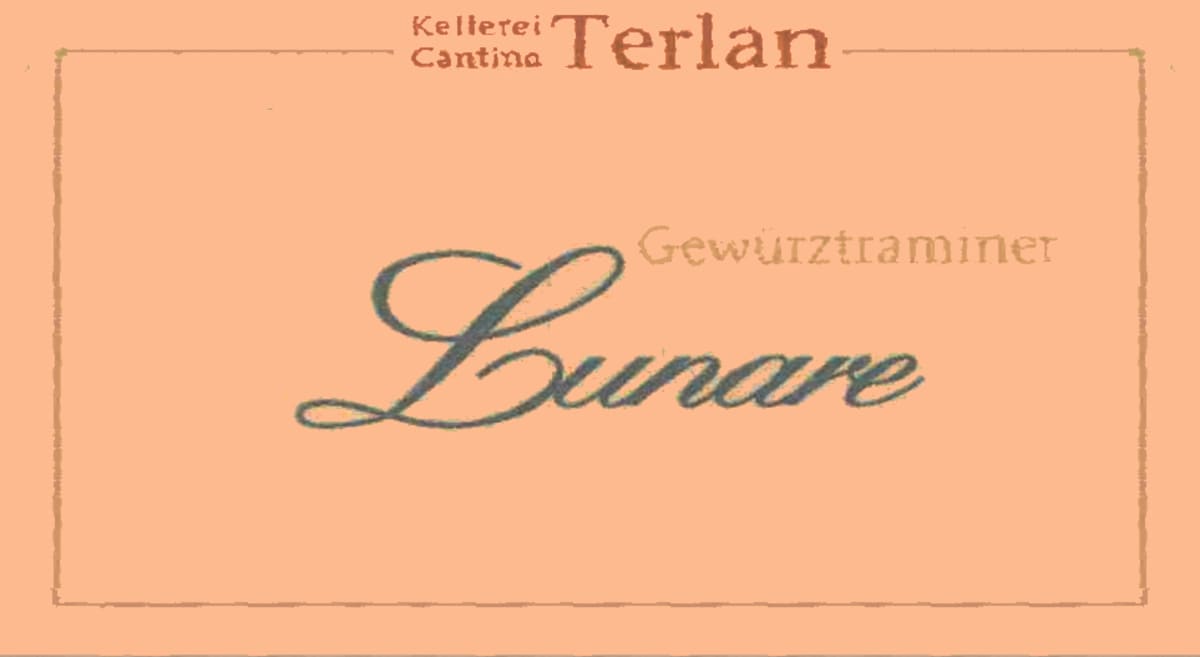 Terlan Lunare Gewurztraminer 2006 Front Label