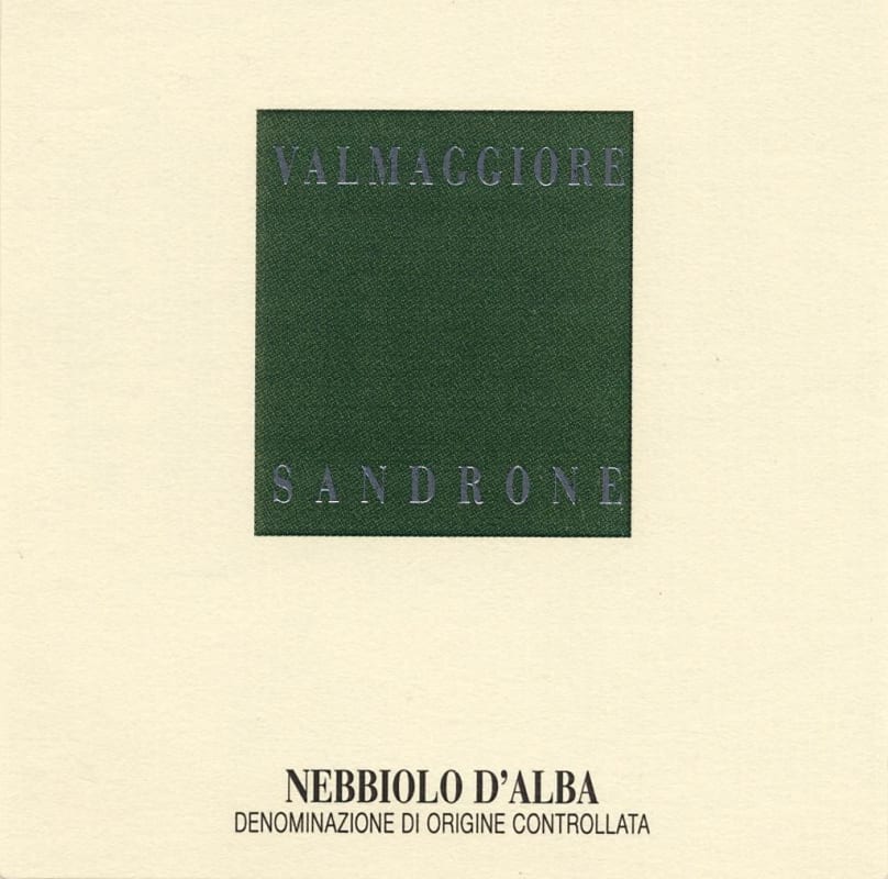 Sandrone Nebbiolo d'Alba Valmaggiore 2013 Front Label