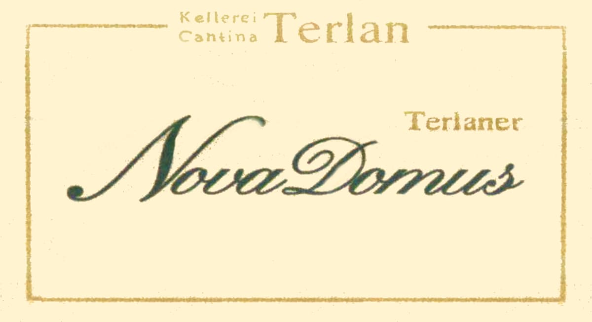 Terlan Nova Domus Riserva 2009 Front Label
