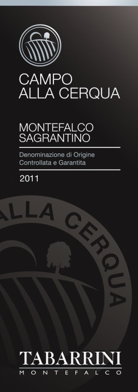 Tabarrini Sagrantino di Montefalco Campo alla Cerqua 2011 Front Label
