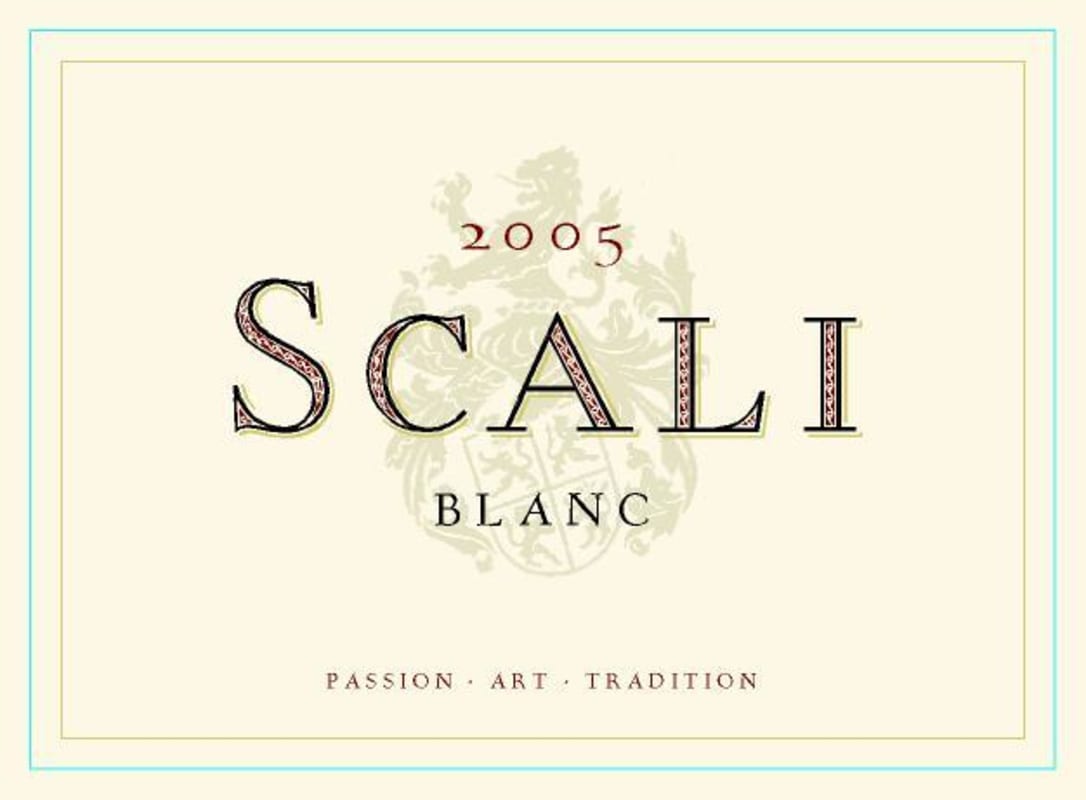 Scali Wines Blanc 2005 Front Label
