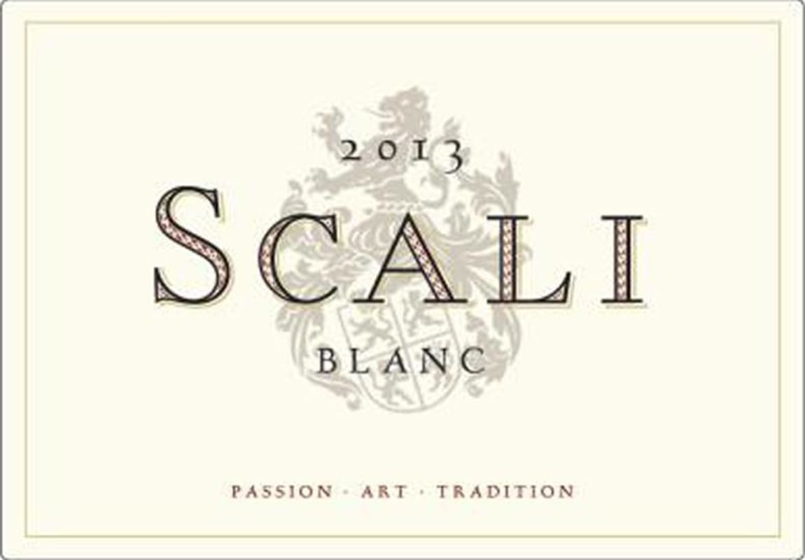 Scali Wines Blanc 2013 Front Label