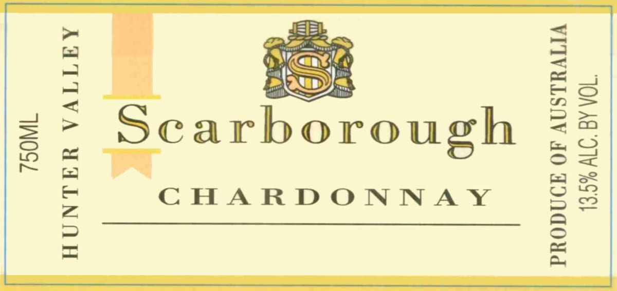 Scarborough Wine Chardonnay 2014 Front Label