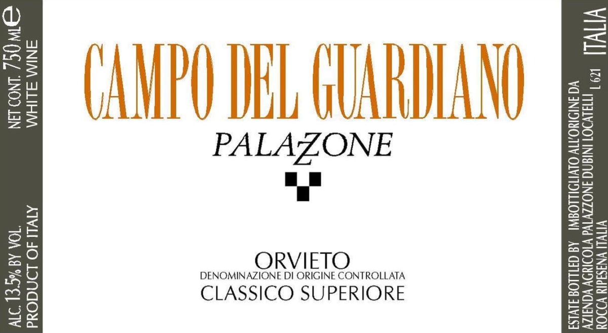 Palazzone Orvieto Classico Campo del Guardiano 2009 Front Label