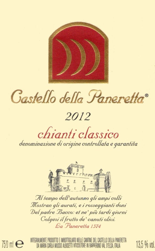 Castello della Paneretta Chianti Classico 2012 Front Label