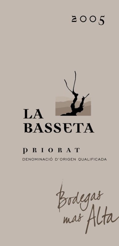 Bodegas Mas Alta La Basseta 2005 Front Label