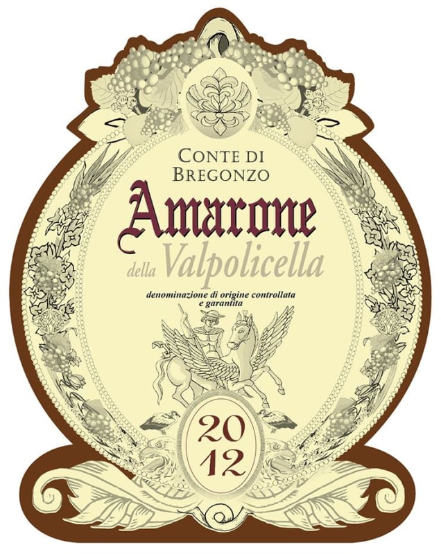 Conte di Bregonzo Amarone della Valpolicella 2012 Front Label
