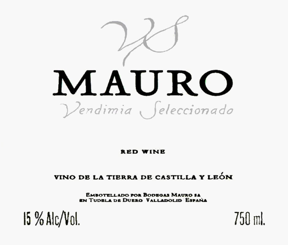 Bodegas Mauro VS Vendimia Seleccionada 2011 Front Label
