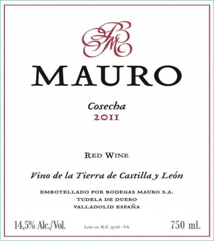 Bodegas Mauro Vino de La Tierra Castilla Y Leon 2011 Front Label