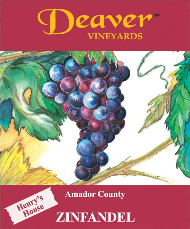 Deaver Vineyards Henrys House Zinfandel 2011 Front Label
