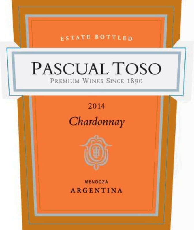 Pascual Toso Chardonnay 2014 Front Label