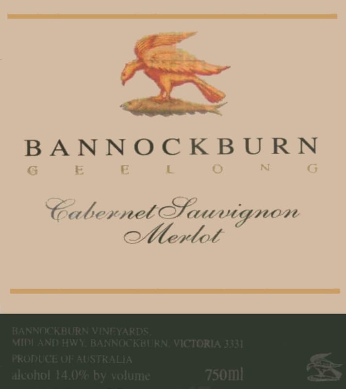 Bannockburn Cabernet Sauvignon Merlot 2006 Front Label
