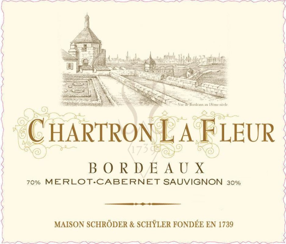Schroder & Schyler Bordeaux Chartron La Fleur 2011 Front Label