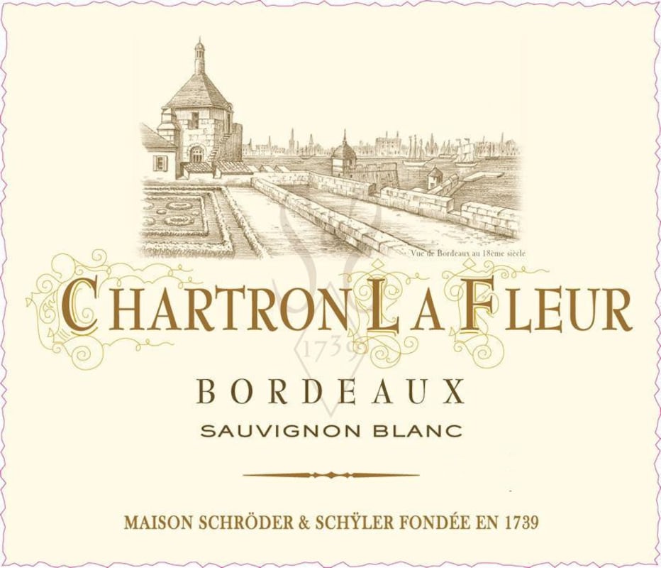 Schroder & Schyler Bordeaux Chartron La Fleur Sauvignon Blanc 2015 Front Label