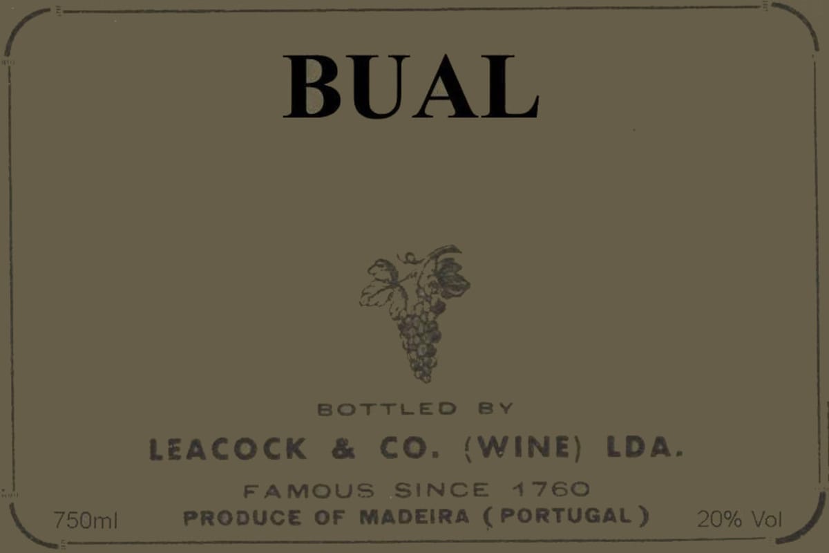 Leacock's Bual 1966 Front Label