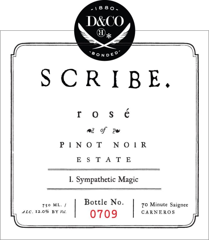 Scribe Rose of Pinot Noir 2015 Front Label