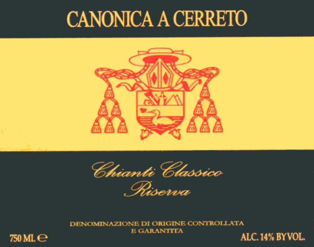 Canonica A Cerreto Chianti Classico Riserva 2008 Front Label