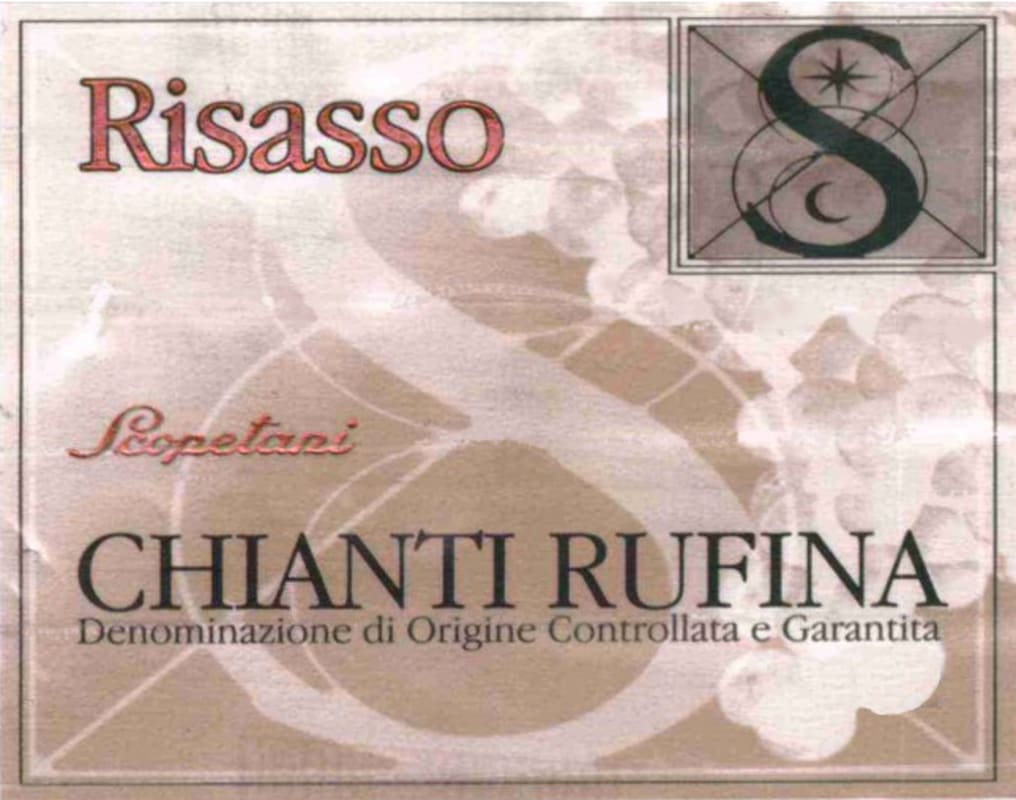 Scopetani Chianti Rufina Risasso 2005 Front Label