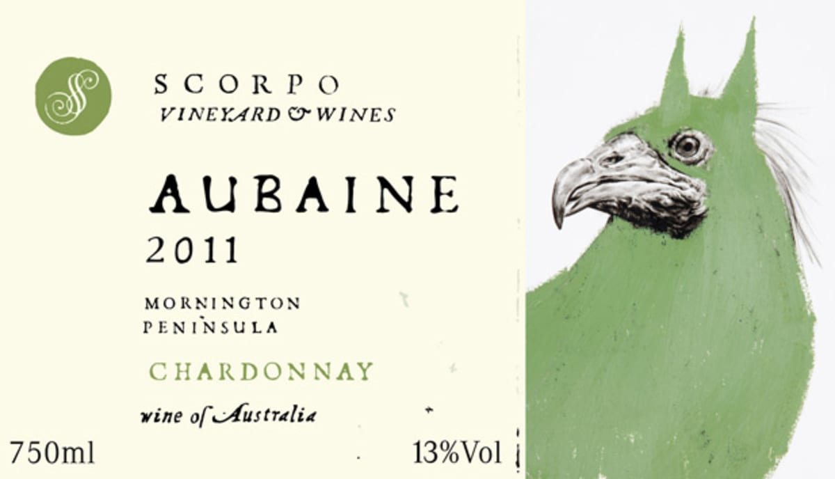 Scorpo Vineyard & Wines Aubaine Chardonnay 2011 Front Label