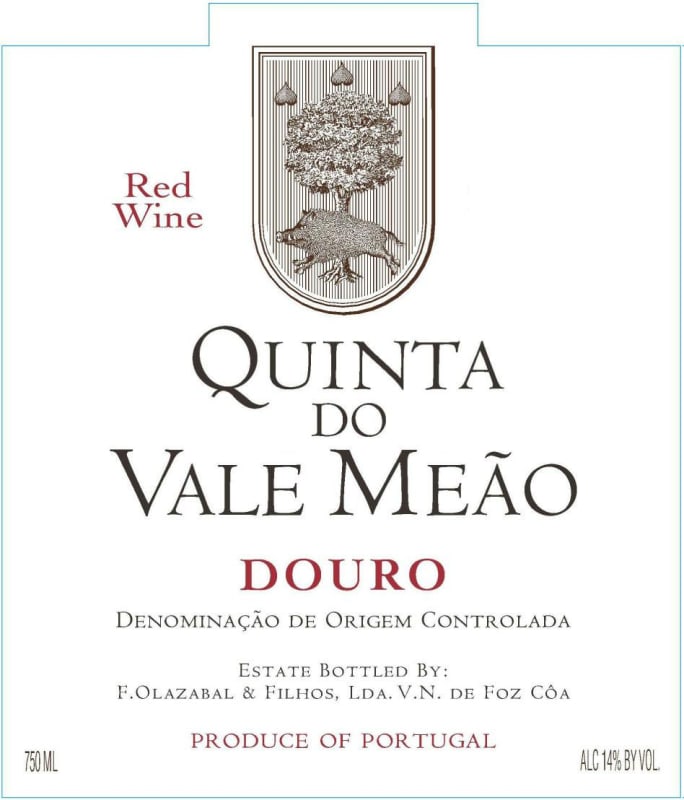 Quinta do Vale Meao Douro 2012 Front Label