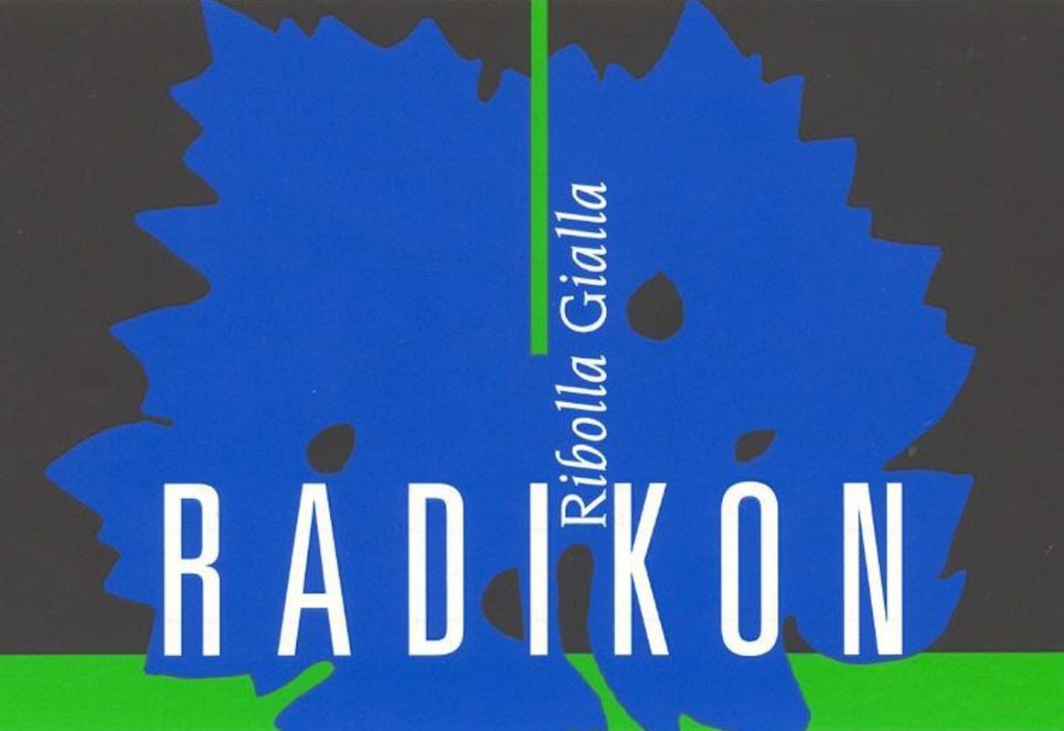 Radikon Ribolla Gialla 2001 Front Label