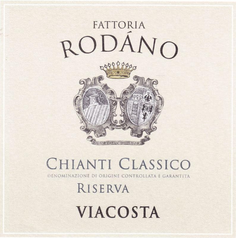 Rodano Chianti Classico Viacosta Riserva 2010 Front Label