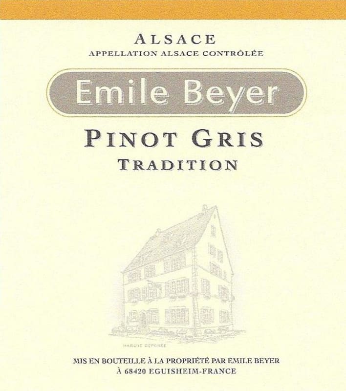 Domaine Emile Beyer Tradition Pinot Gris 2010 Front Label