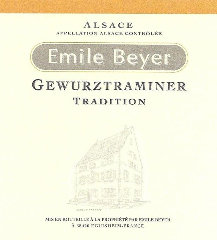 Domaine Emile Beyer Tradition Gewurztraminer 2012 Front Label