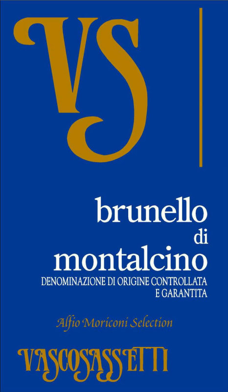 Vasco Sassetti Brunello di Montalcino 2008 Front Label