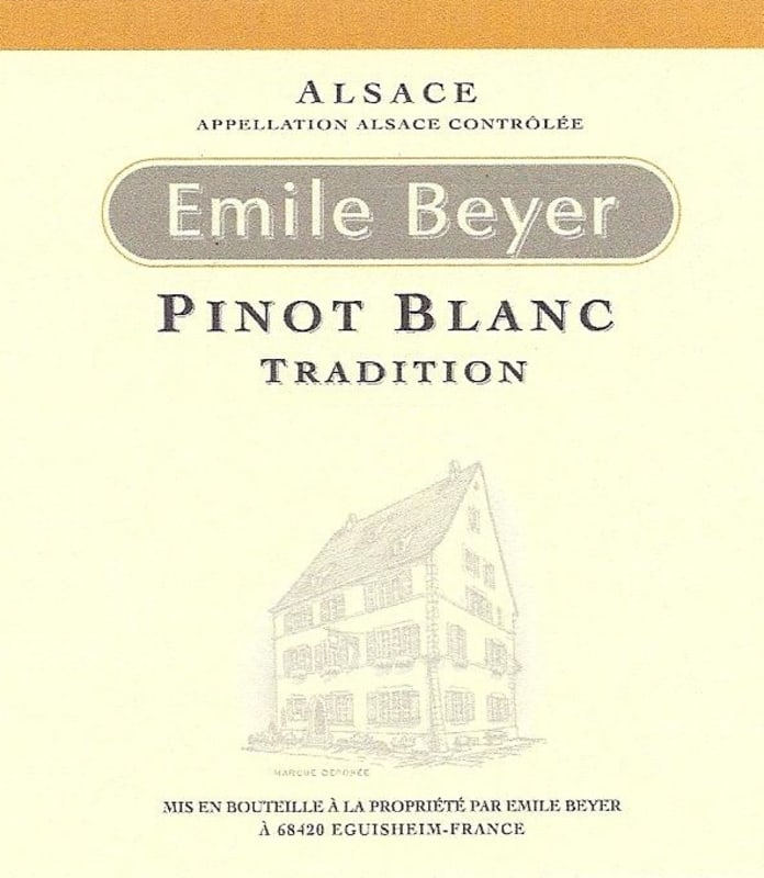 Domaine Emile Beyer Tradition Pinot Blanc 2015 Front Label