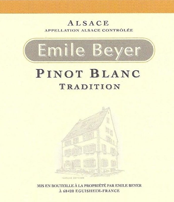 Domaine Emile Beyer Tradition Pinot Blanc 2014 Front Label
