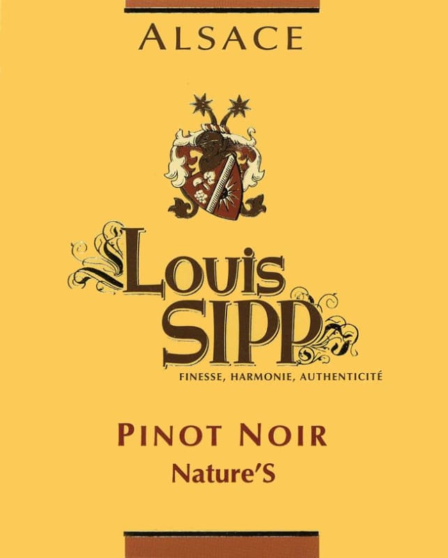 Louis Sipp Nature'S Pinot Noir 2015 Front Label