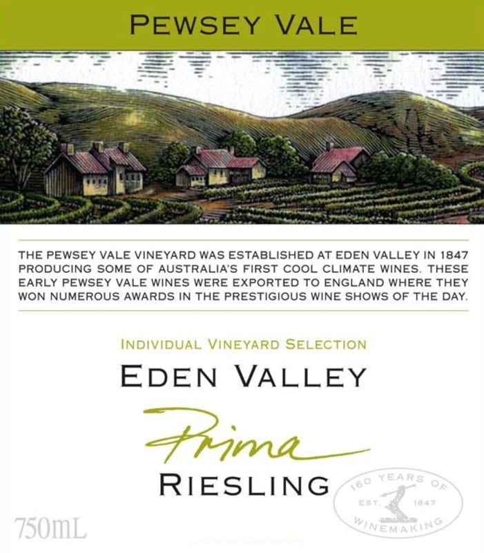 Pewsey Vale Prima Riesling 2010 Front Label