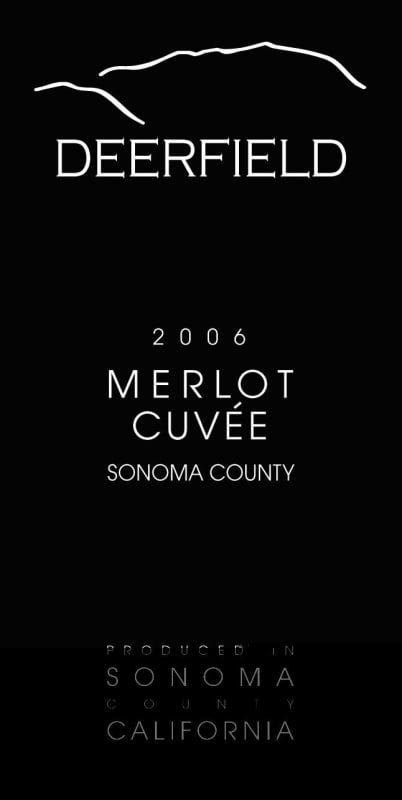 Deerfield Ranch Winery Merlot Cuvee 2006 Front Label