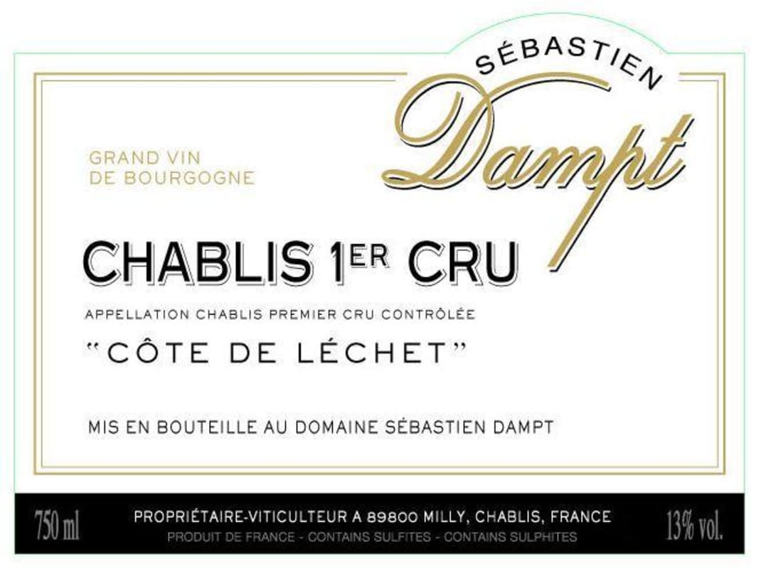 Maison Dampt Chablis Cote de Lechet Premier Cru 2013 Front Label