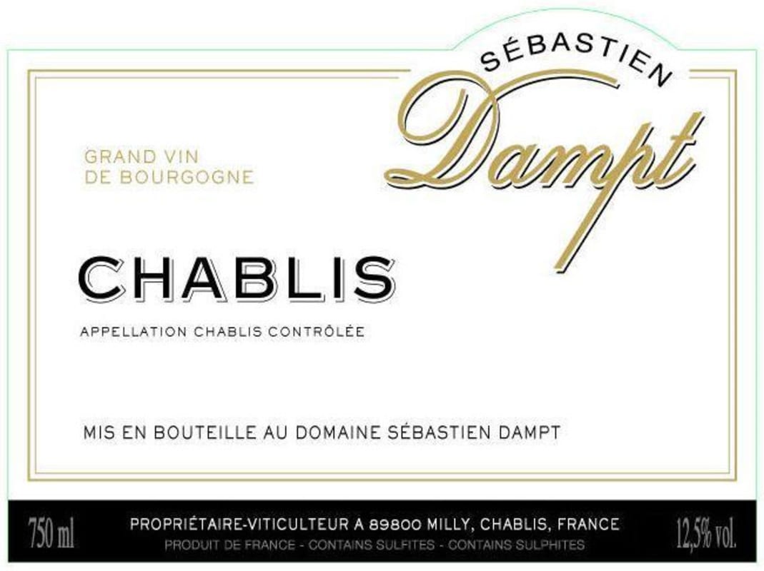 Maison Dampt Chablis 2014 Front Label
