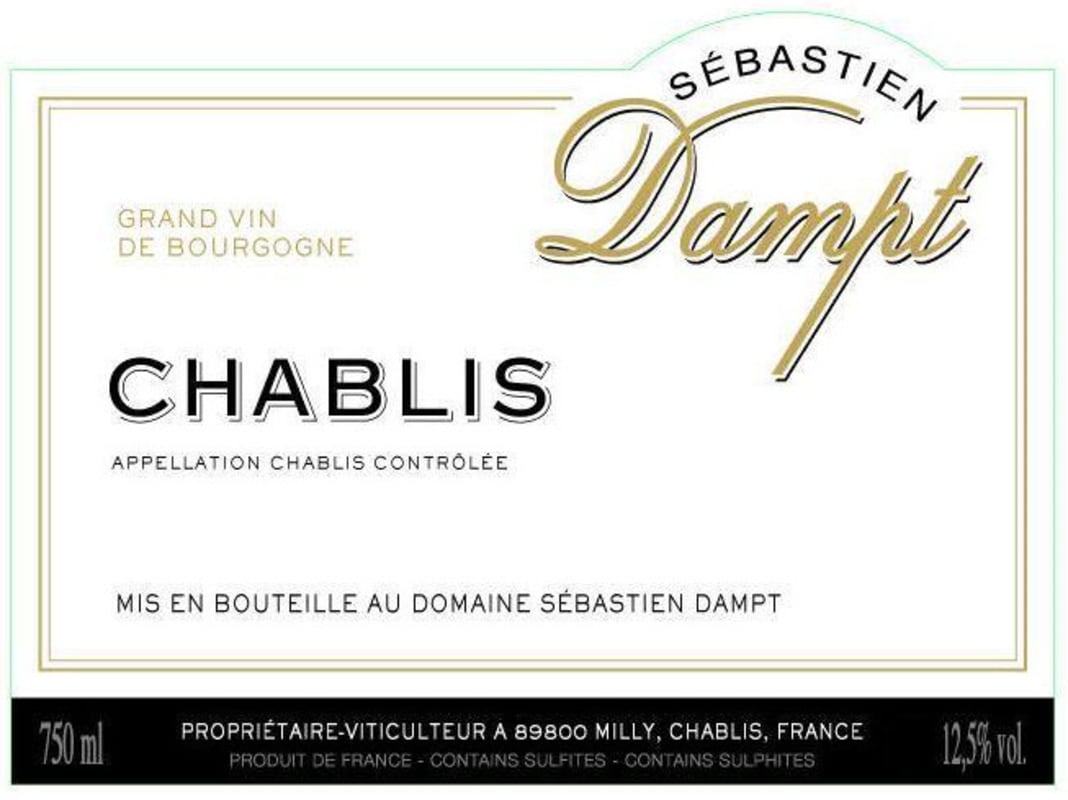 Maison Dampt Chablis 2015 Front Label