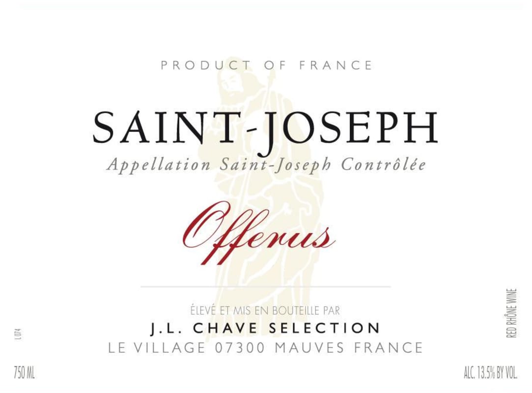 Jean-Louis Chave Saint-Joseph Offerus 2009 Front Label