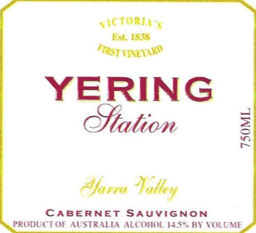 Yering Station Cabernet Sauvignon 2008 Front Label
